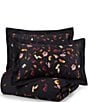 Color:Black/Multi - Image 2 - Scattered Floral Printed Comforter Mini Set