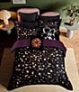 Color:Black/Multi - Image 4 - Scattered Floral Printed Comforter Mini Set