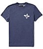 Color:Prussian Blue - Image 1 - Short Sleeve Graphic Lounge T-Shirt