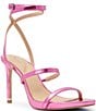Color:Pink - Image 1 - Sophia Metallic Leather Dress Sandals