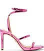 Color:Pink - Image 2 - Sophia Metallic Leather Dress Sandals