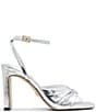 Color:Smooth Sliver - Image 2 - Tania Metallic Leather Dress Sandals