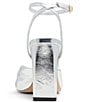 Color:Smooth Sliver - Image 4 - Tania Metallic Leather Dress Sandals