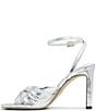 Color:Smooth Sliver - Image 5 - Tania Metallic Leather Dress Sandals