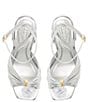 Color:Smooth Sliver - Image 6 - Tania Metallic Leather Dress Sandals