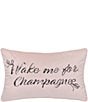 Color:Blush - Image 1 - Wake Me For Champagne Decorative Pillow