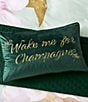Ted Baker London Wake Me For Champagne Decorative Pillow, Color:Forest Green - Image 2