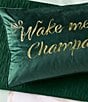 Ted Baker London Wake Me For Champagne Decorative Pillow, Color:Forest Green - Image 5