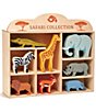Tender Leaf Toys Safari Collection Wooden Toy Set, Color:No Color - Image 1