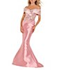 Color:Blush Rose - Image 1 - Beaded Off-the-Shoulder Mermaid Gown