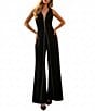 Terani Couture Crepe Low V Neck Sleeveless Jumpsuit - Image 5