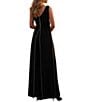 Terani Couture Crepe Low V Neck Sleeveless Jumpsuit - Image 6