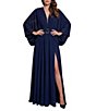 Terani Couture Deep V Neck Flowy Gown - Image 5