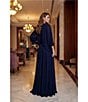 Terani Couture Deep V Neck Flowy Gown - Image 4