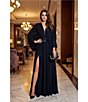 Terani Couture Deep V Neck Flowy Gown - Image 3