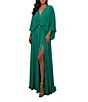 Terani Couture Deep V Neck Flowy Gown - Image 5