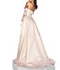 Color:Rose Gold - Image 2 - Embellished Metallic Strapless Sweetheart Neck Gown