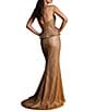 Terani Couture Fishnet Strapless Peplum Corset Gown - Image 6