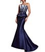Terani Couture Fluted Top Two Tone Gown - Image 4