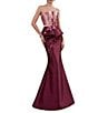 Terani Couture Fluted Top Two Tone Gown - Image 1