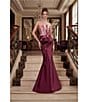 Terani Couture Fluted Top Two Tone Gown - Image 3