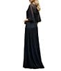 Terani Couture Flutter Sleeve Sequin Mesh Blouson Gown - Image 6
