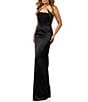 Terani Couture Halter Neck Corset Bodice Mikado Column Gown - Image 1