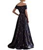 Terani Couture Jacquard Off-The-Shoulder Sheath Gown - Image 6