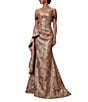 Terani Couture Off the Shoulder Jacquard Mermaid Gown - Image 1