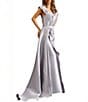 Terani Couture Off-The-Shoulder Ruched Bodice With Beading Mikado Mermaid Gown - Image 5