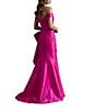 Terani Couture Off-the-Shoulder Ruffle Front Mikado Gown - Image 2