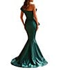 Terani Couture One Shoulder 3D Ruffle Front Front Jacquard Mermaid Gown - Image 2