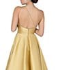 Terani Couture Sleeveless One Shoulder Beaded Strap Back Detail Ball Gown - Image 4