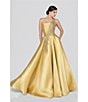 Terani Couture Sleeveless One Shoulder Beaded Strap Back Detail Ball Gown - Image 5