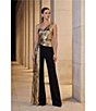Terani Couture One Shoulder Metallic Drape Jumpsuit - Image 3