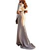 Terani Couture Strapless Beaded Mikado Gown With Shawl - Image 2