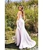 Terani Couture Strapless Long Ruched Gown - Image 4