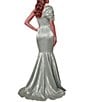 Terani Couture Stretch Satin Asymmetrical One Shoulder Mermaid Gown - Image 5