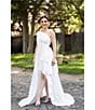 Terani Couture Taffeta One Shoulder Side Ruffle Hi-Low A-Line Gown - Image 5