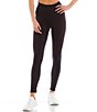 Color:Jet Black - Image 1 - High Waisted Pull-On TLC Ankle Coordinating Leggings