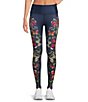 Color:Kaleidofly Pop - Image 1 - Kaleidofly Pop Duo Knit Butterfly Print High Waisted 4.5#double; Waistband Coordinating Leggings
