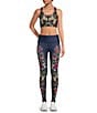 Color:Kaleidofly Pop - Image 3 - Kaleidofly Pop Duo Knit Butterfly Print High Waisted 4.5#double; Waistband Coordinating Leggings