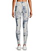 Color:Natural Marble - Image 2 - Terez Natural Marble DuoKnit Superhigh 4.5#double; Waistband Moisture Wicking Coordinating Leggings