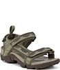 Color:Steps Dark Olive - Image 1 - Boys' Tanza Water-Ready Sandals (Youth)