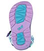 Color:Delmar Sea Glass/Purple - Image 6 - Girls' Hurricane XLT 2 Sandals (Infant)