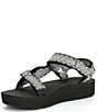 Color:Boho Black/White - Image 4 - Women's Midform Universal Printed Platform Sandals