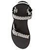Color:Boho Black/White - Image 5 - Women's Midform Universal Printed Platform Sandals