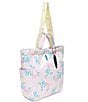 Color:Painterly PInk - Image 4 - Anniston Floral Neoprene Tote Bag