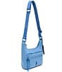 Color:Sapphire - Image 4 - Carey Bright Neoprene Crossbody Bag