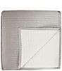 Color:Silver - Image 4 - Charmeuse Channel Quilt Coverlet